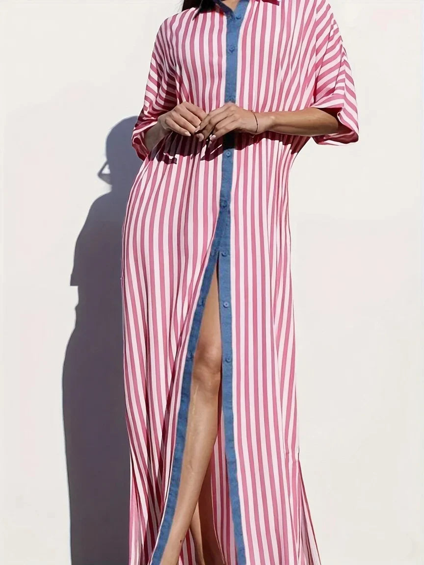 Pamela Stripe Maxi Dress