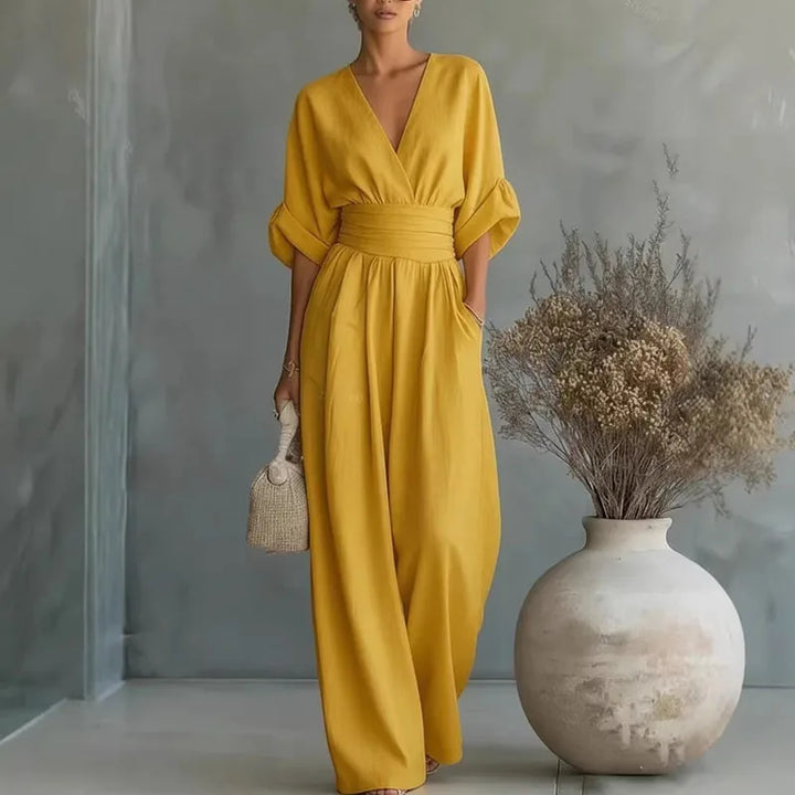 Helena V Neck Summer Jumpsuit