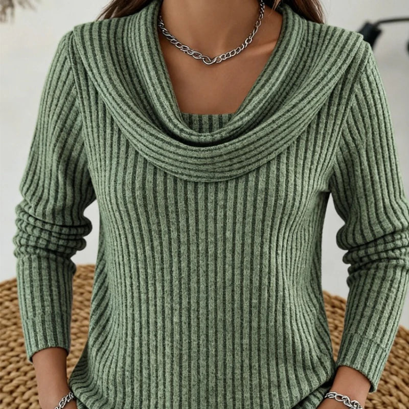 Ysolde Cowl Neck Sweater