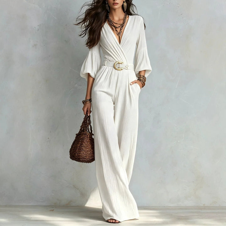 Leah Elegant Wide Leg Jumpsuit