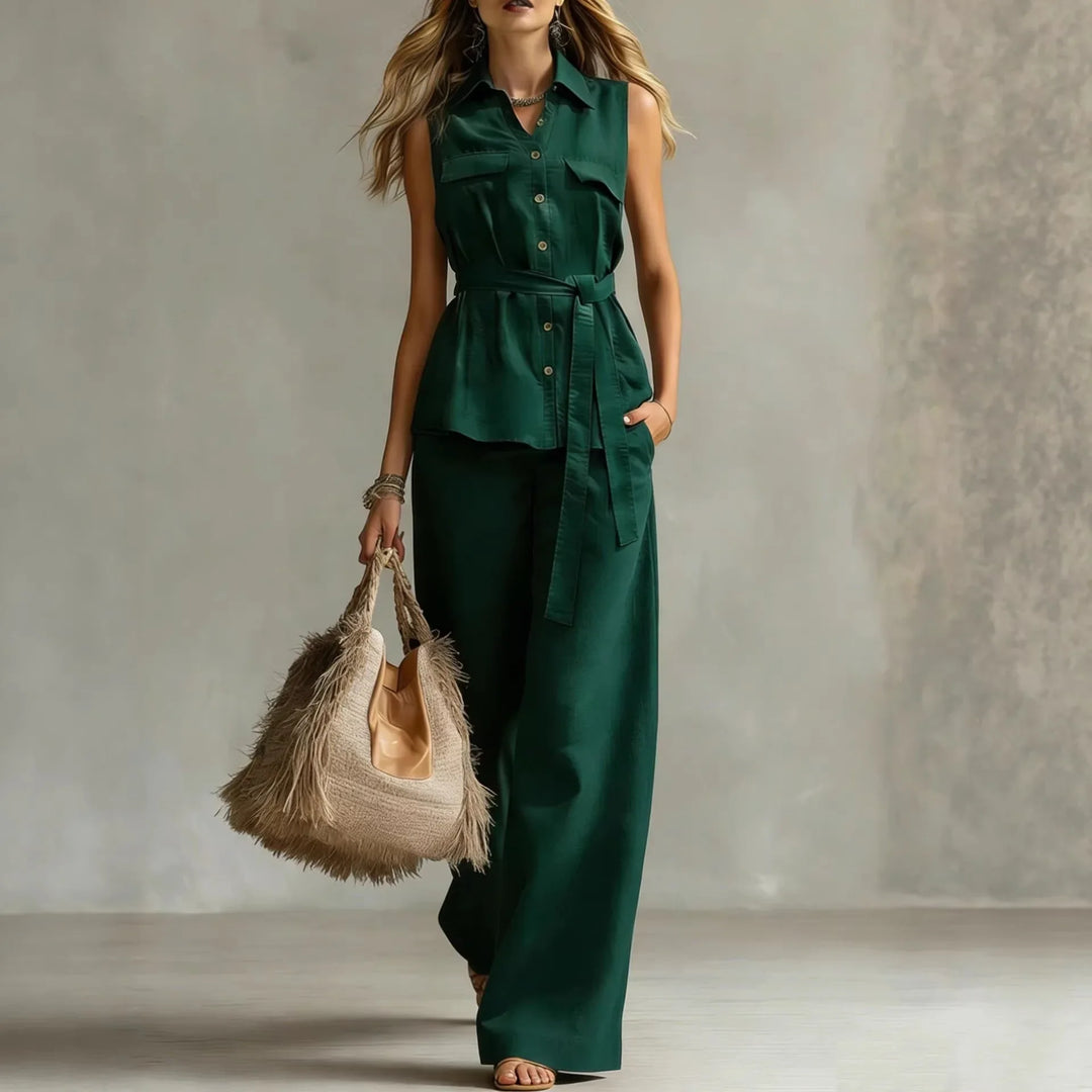 Jacqualine Elegant Relaxed Matching Set