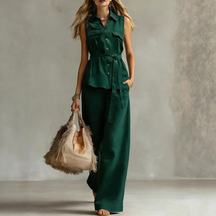 Jacqualine Elegant Relaxed Matching Set