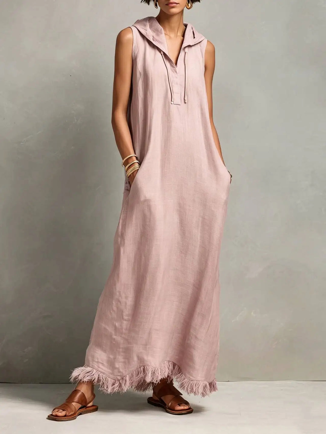 Aravelle Relaxed Bohemian Maxi Dress