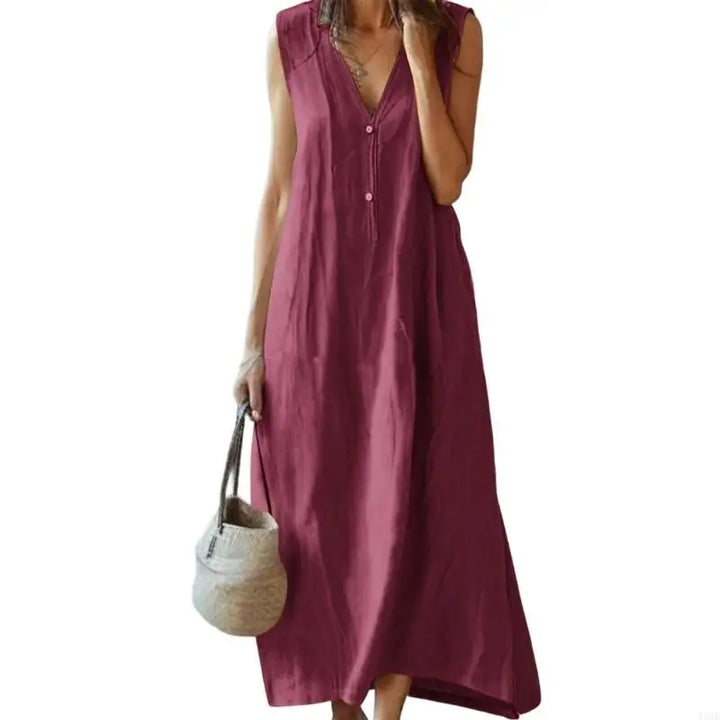 Kennedy Relaxed Linen Maxi Dress
