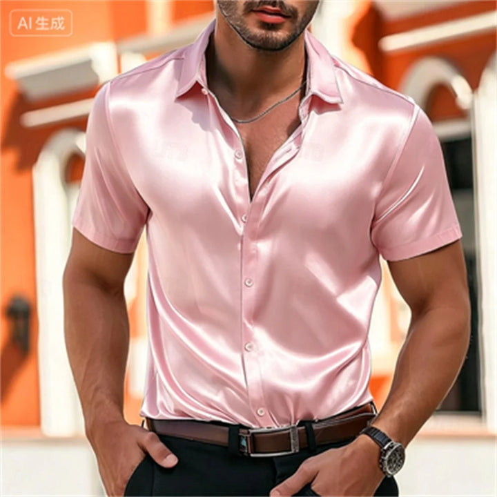 Colby Premium Satin Button Shirt