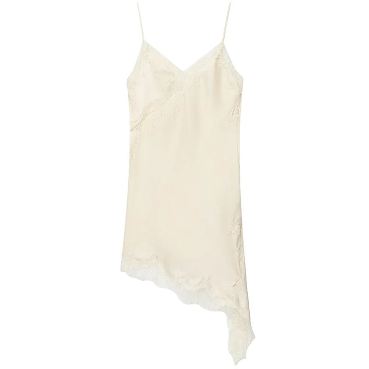 Nola Lace Asymmetrical Midi Dress
