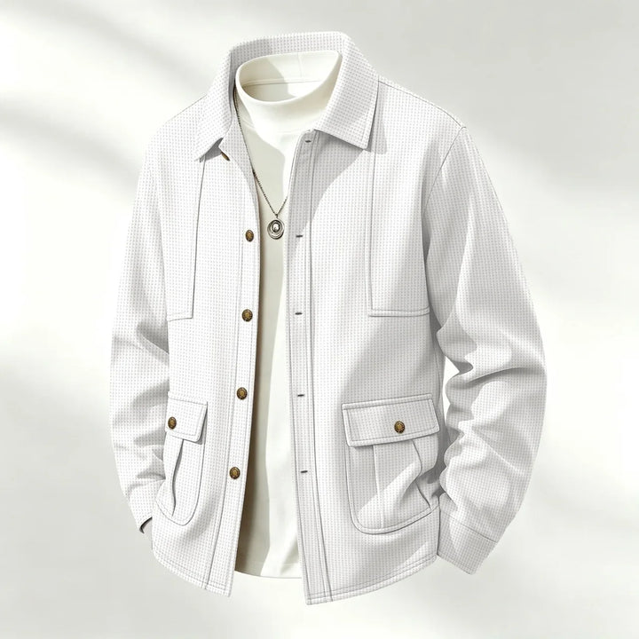 Emerson Waffle Knit Shirt Jacket