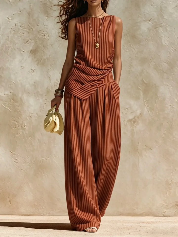 Aubrey Wide Leg Casual Jumpsuit