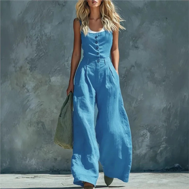 Ruth Wide Leg Pocket Jumpsuit
