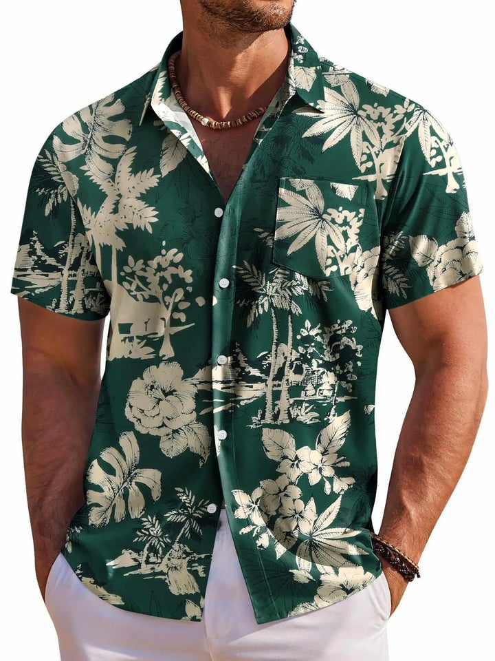 Onslo Relaxed Hawaiian Floral Summer Shirt
