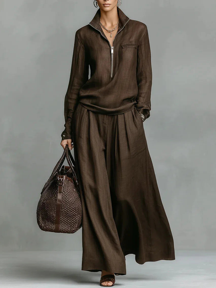 Isla Relaxed Wide Leg Pant Set
