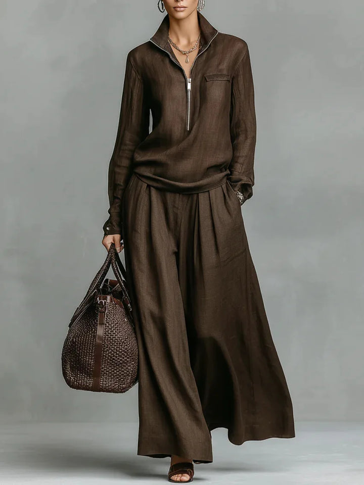 Isla Relaxed Wide Leg Pant Set