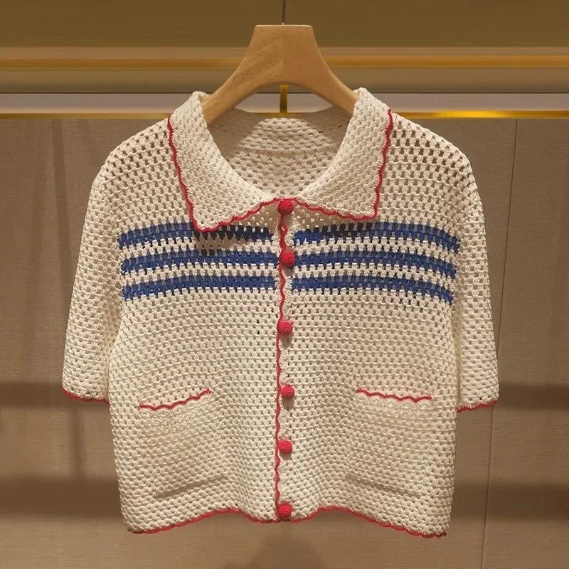 Alicia Crochet Knitted Blouse
