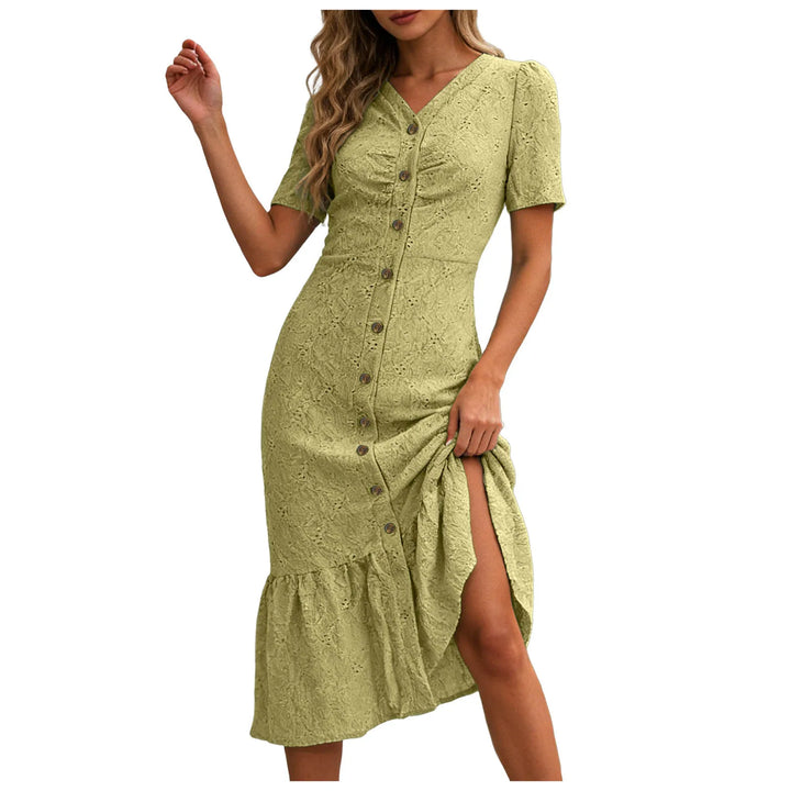 Orabella Eyelet Midi Dress