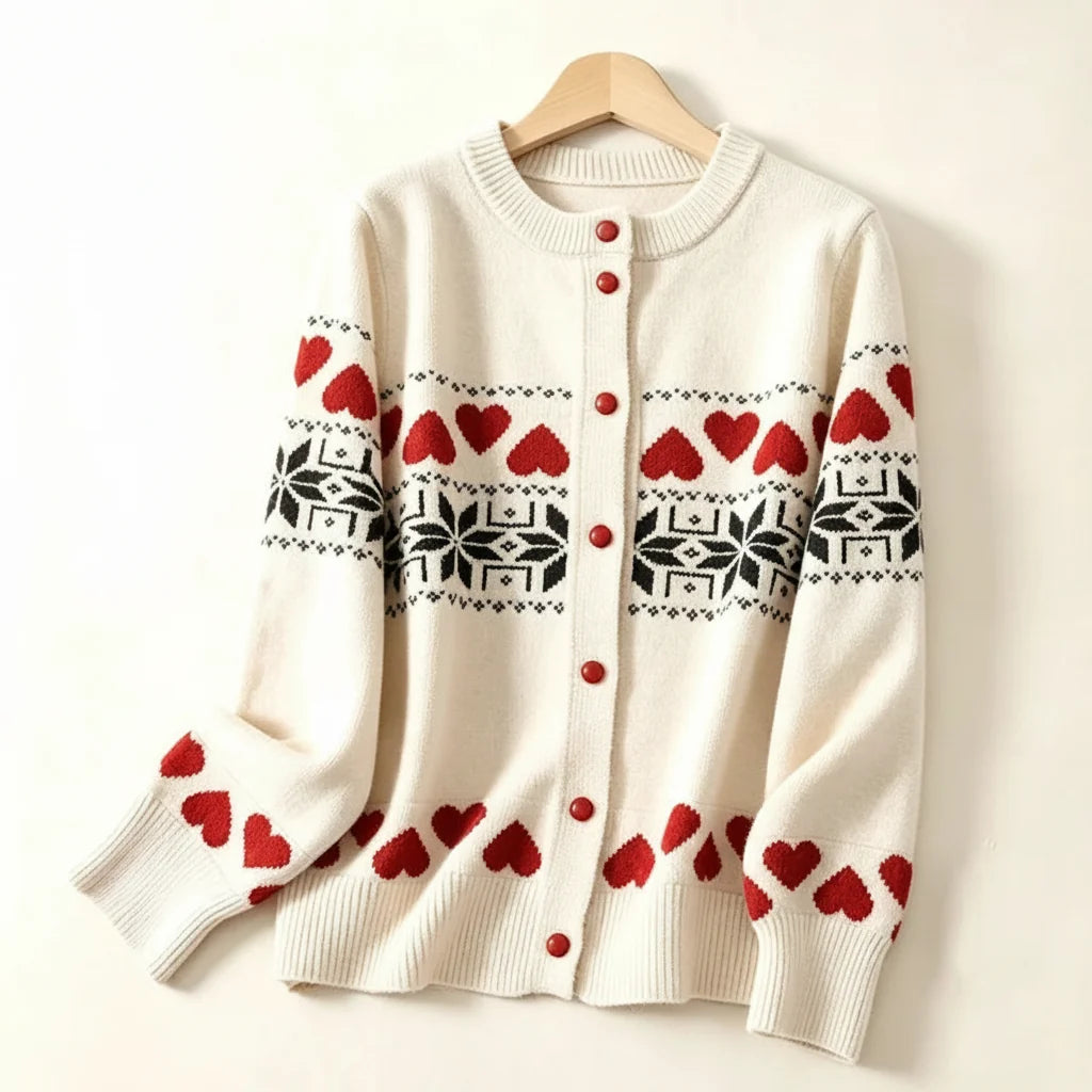 Aiyana Jacquard Knit Cardigan