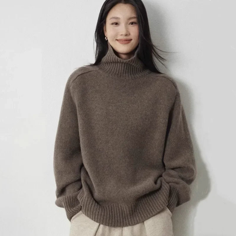 Ingrid Turtleneck Wool Sweater