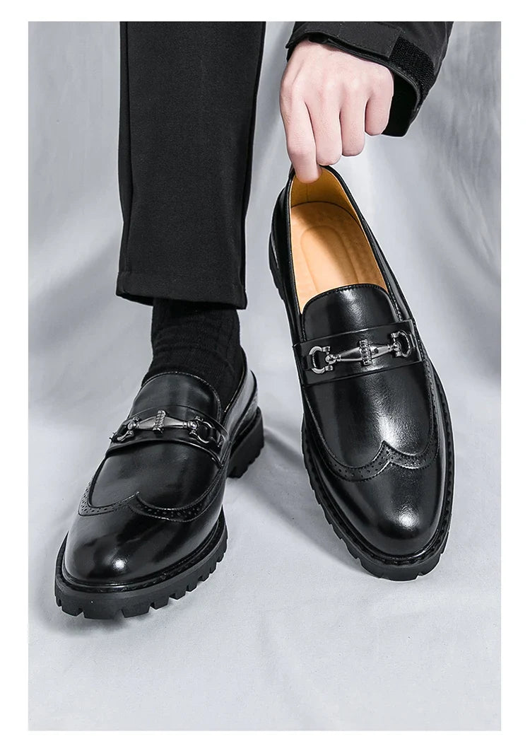 Saverio Metal Accent Loafers