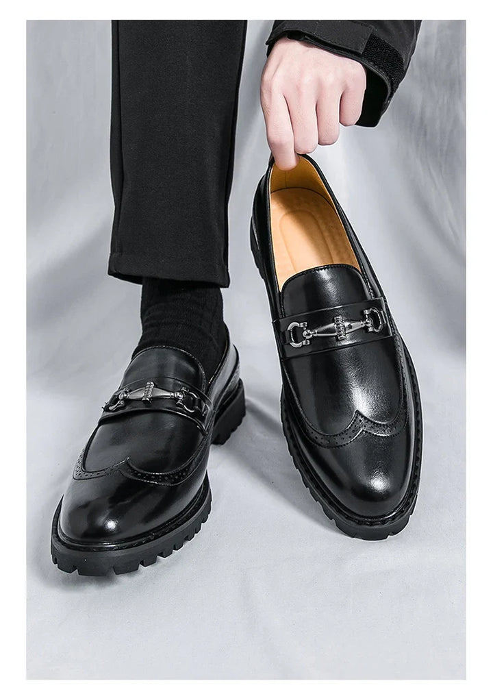 Saverio Metal Accent Loafers