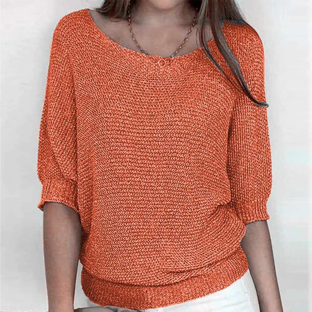Halcyon Ribbed Cuff Knit Top