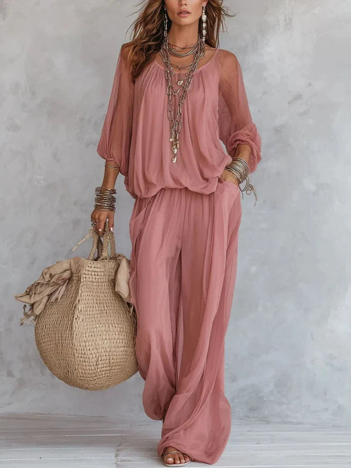Julie Wide Leg Two-Piece Set