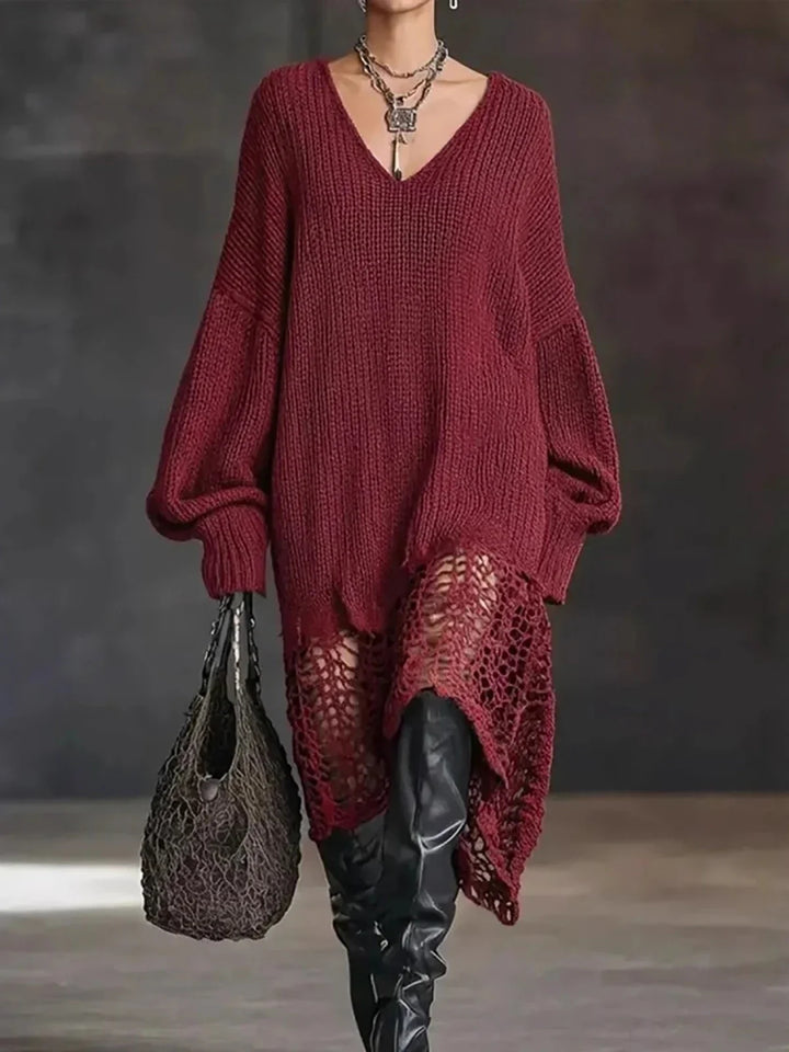Lucinda Hollow Out Sweater Dress