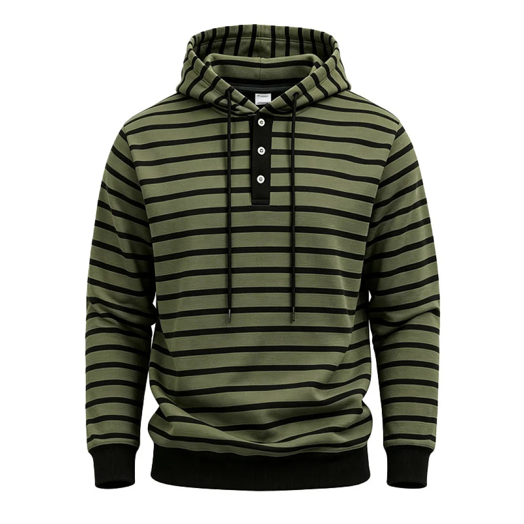 Sterling Button Placket Hoodie