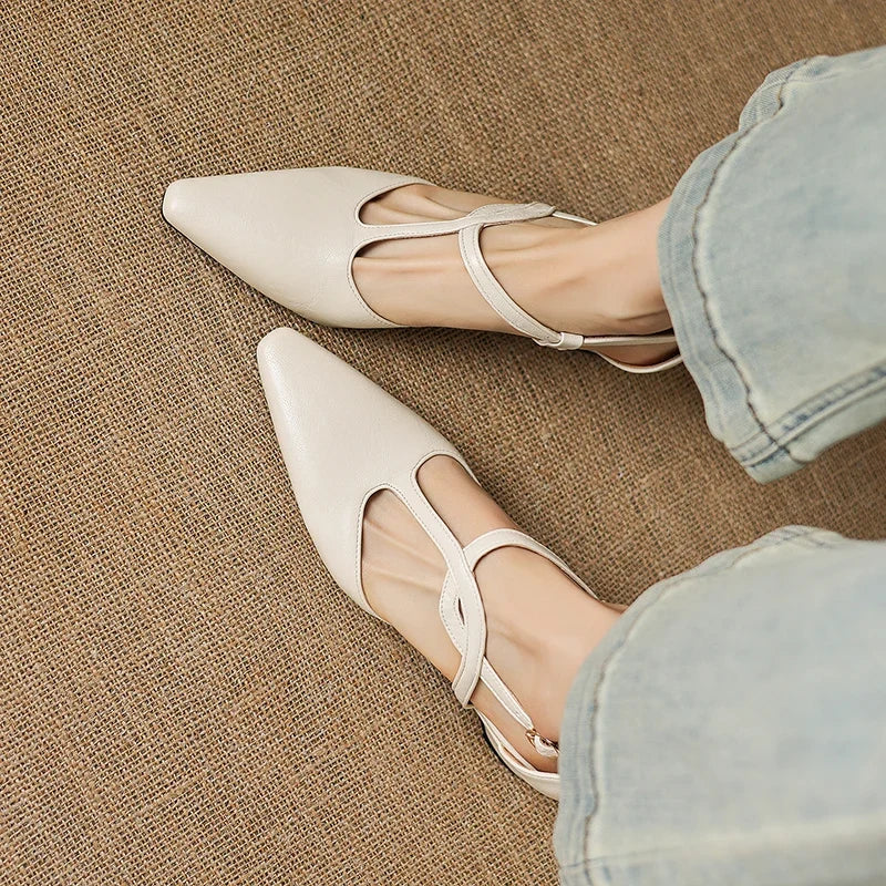 Ayana Pointed Mary Jane Heels