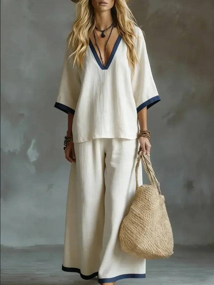 Leslie Breathable Wide Leg Pant Set