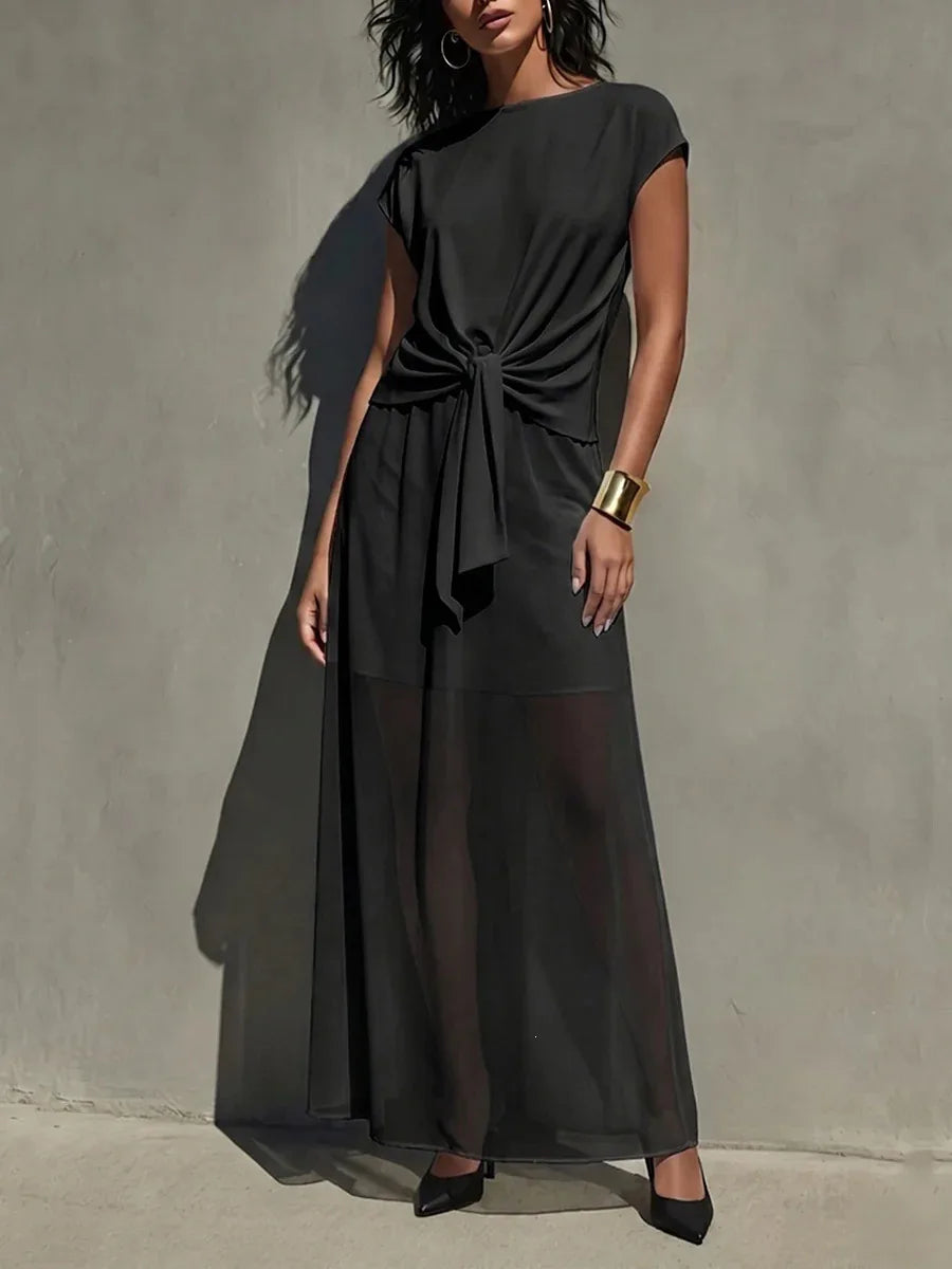 Desirae Elegant Chic Wedding Guest Dress