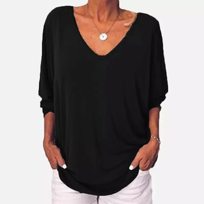 Giselle V-Neck Button Top