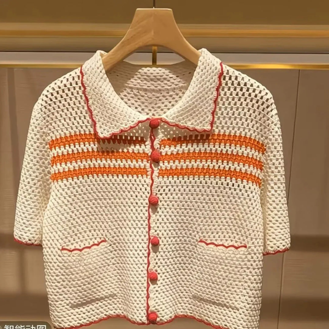 Alicia Crochet Knitted Blouse