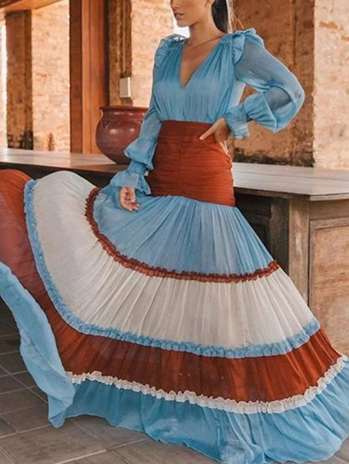 Rachel Tiered Bohemian Maxi Dress