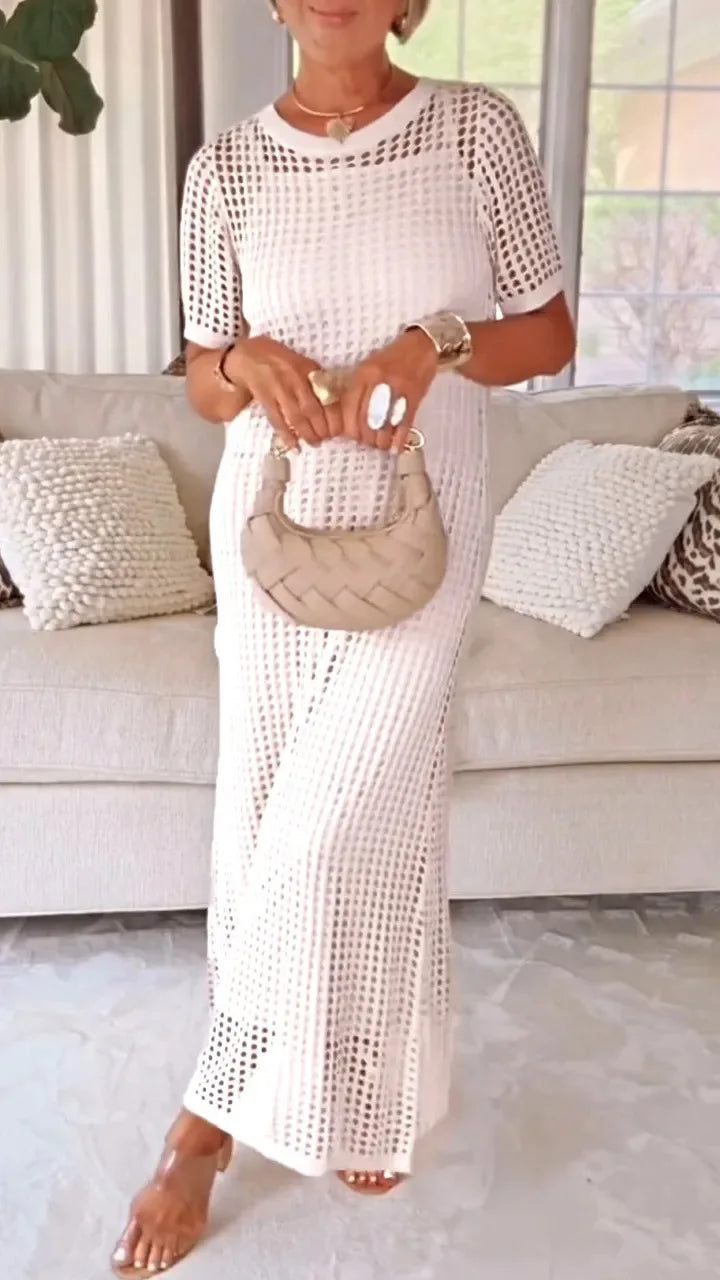 Mia Breathable Knit Maxi Dress