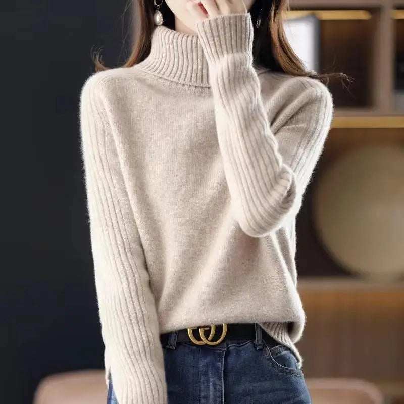 Amelia Ribbed Turtleneck Sweater