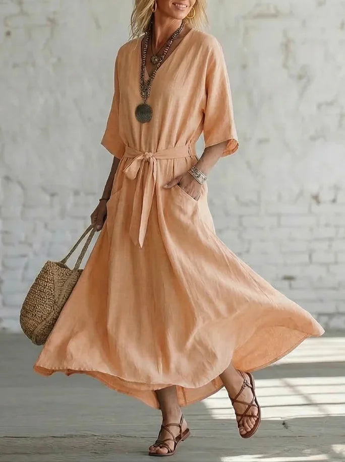 Beatrix Tie Waist Maxi Dress