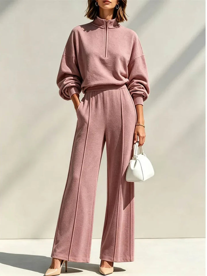 Eugenie Quarter Zip Travel Set