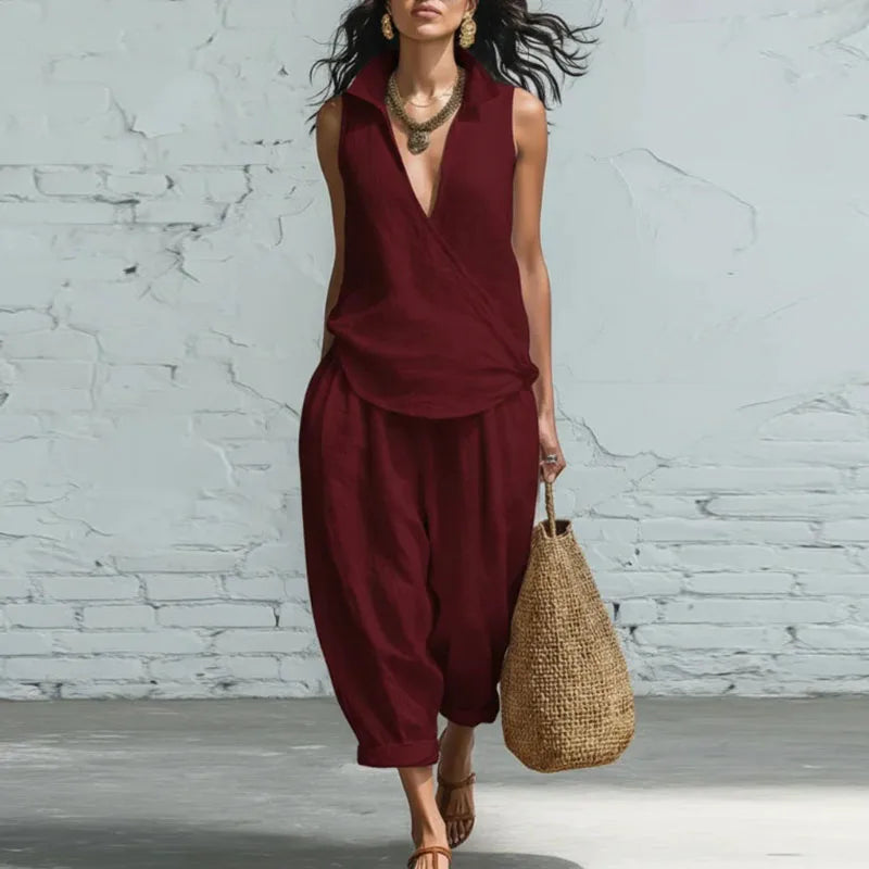 Cornelia Summer Linen Matching Set