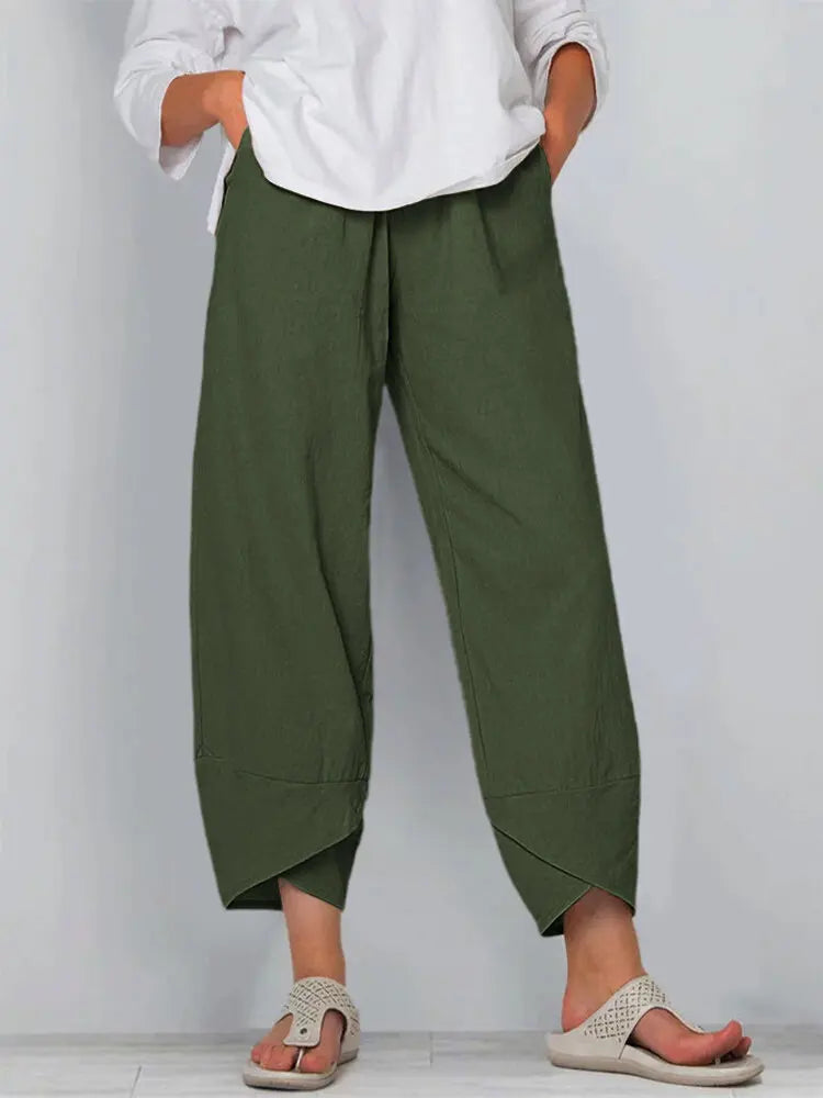 Madison Cotton Linen Harem Pants