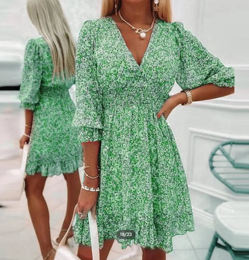 Novella Boho Floral Mini Dress