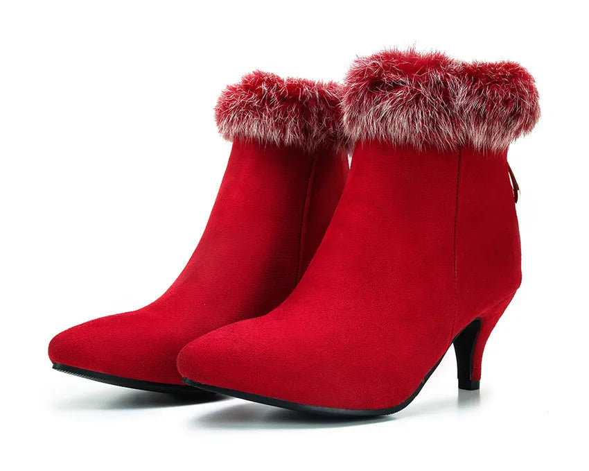 Sorena Fur Ankle Boots