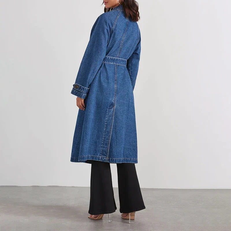 Fenwicke Tie Waist Denim Trench