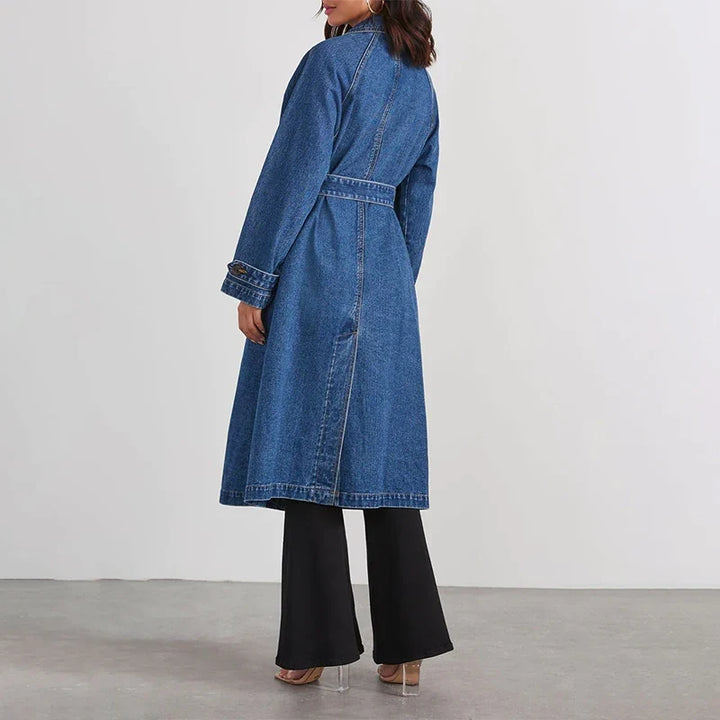 Fenwicke Tie Waist Denim Trench