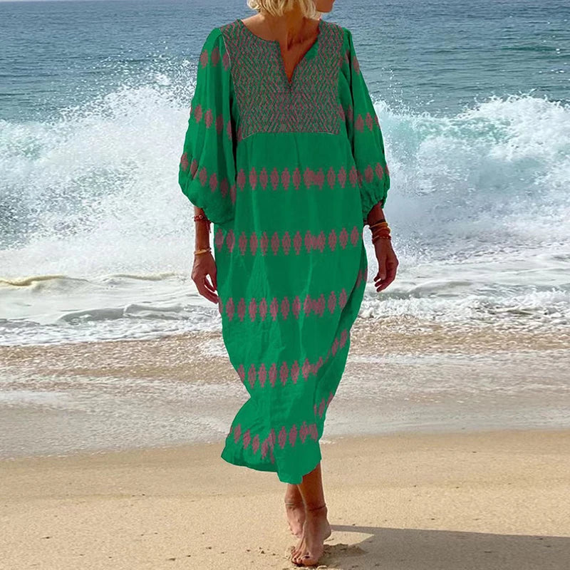 Solaria Boho Relaxed Maxi Dress