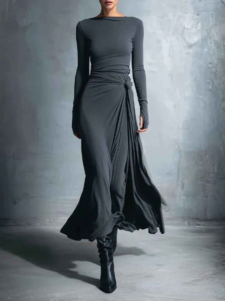 Sabrielle Twisted Waist Maxi Dress