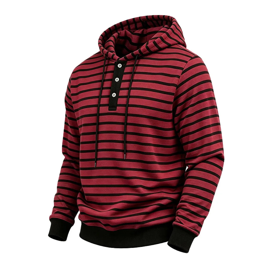 Sterling Button Placket Hoodie