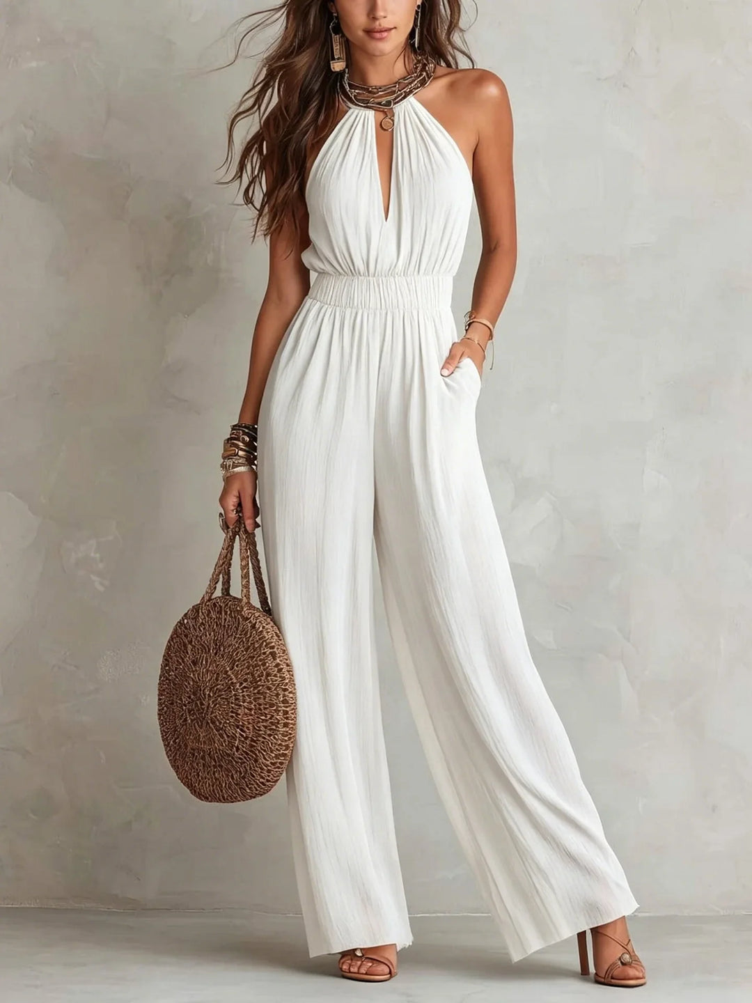 Vanessa Halter Wide Leg Jumpsuit