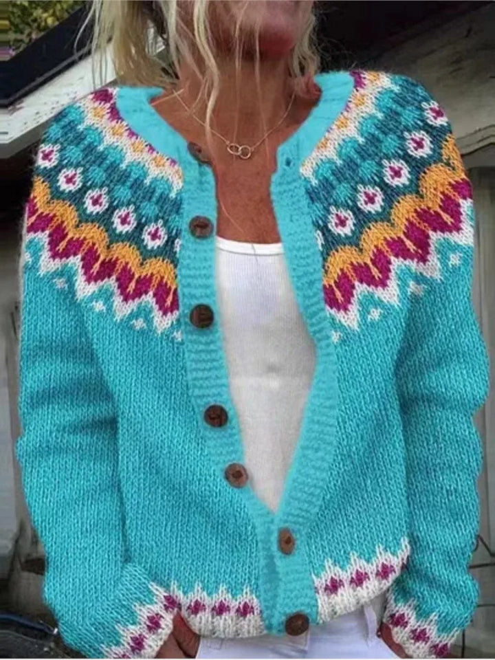 Teodora Fair Isle Button Cardigan
