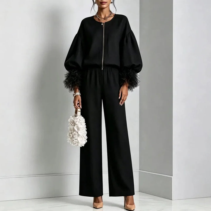 Emory Lantern Sleeve Two-Piece Set