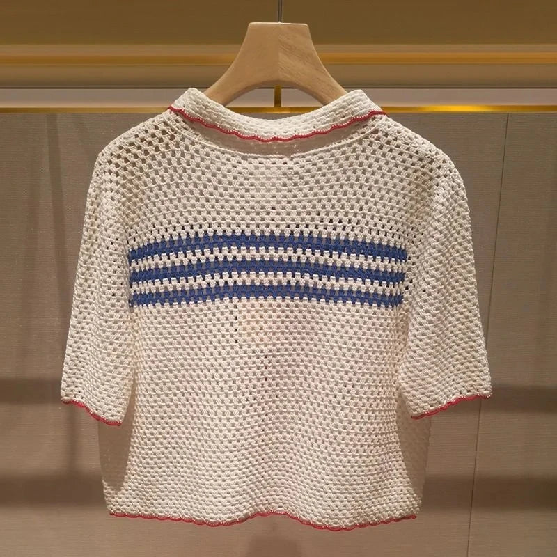Alicia Crochet Knitted Blouse