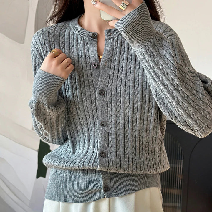 Elian Cable Knit Cardigan